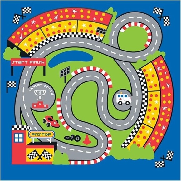 Fun2Give Pop-It-Up Pit Stop Tent with Race Mat Playhouse - Picture 3 of 6